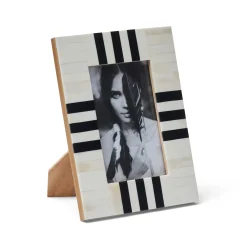 New Horgans Emir Photo Frame 4 x 6 Bone & Black