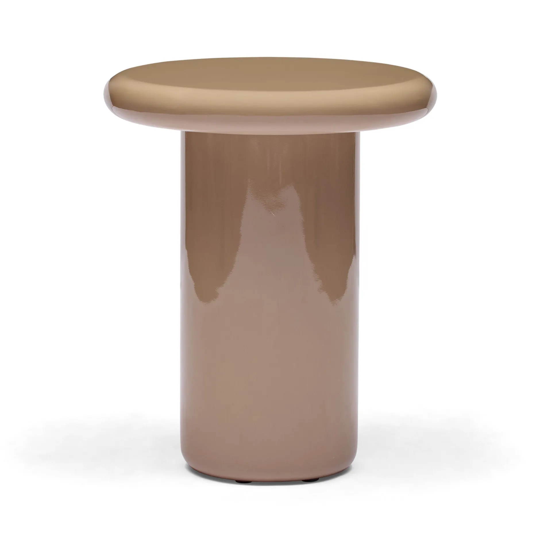 Outlet Horgans Fleur Side Table Grey Gloss