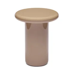 Outlet Horgans Fleur Side Table Grey Gloss