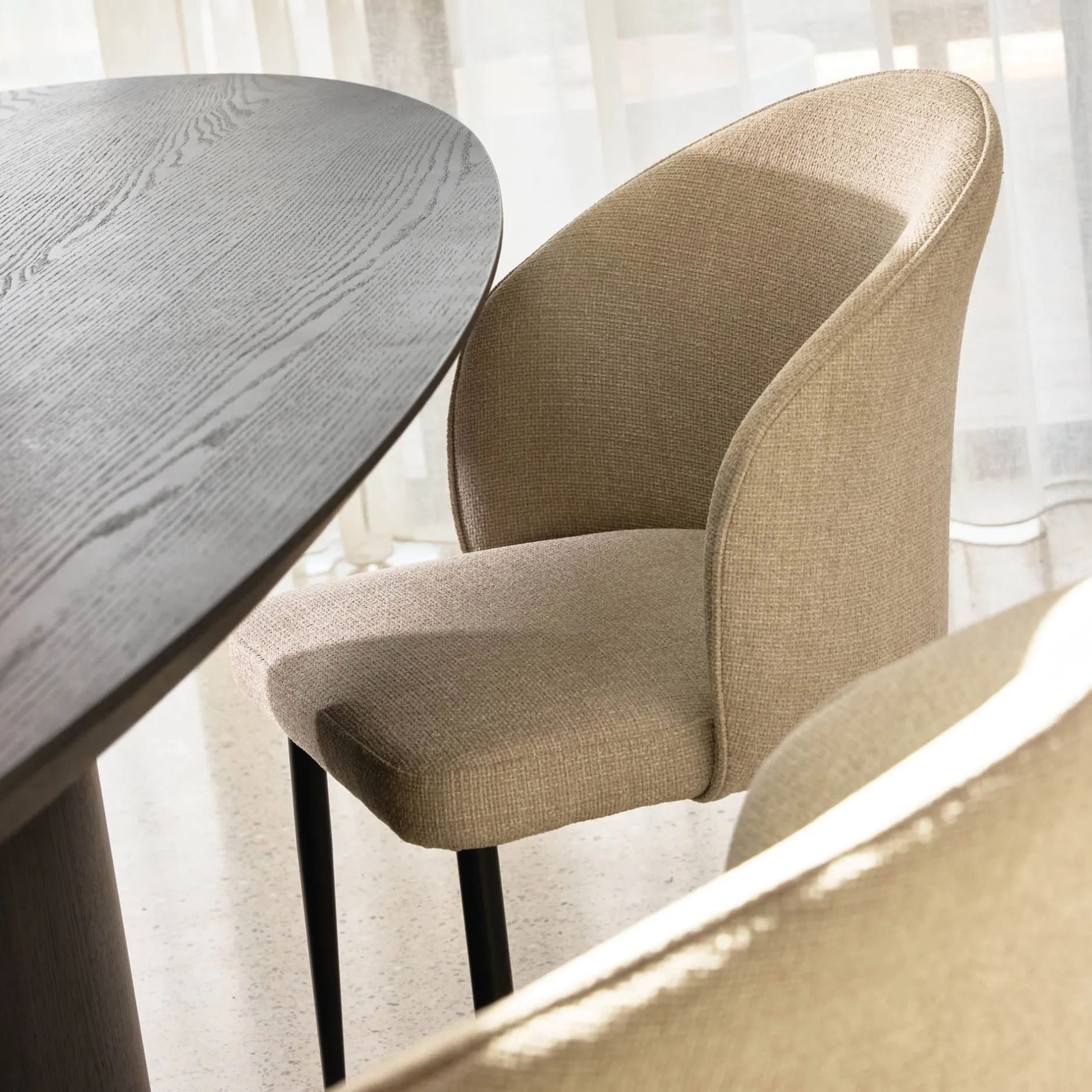 Best Horgans Gia Dining Chair Soft Ivory
