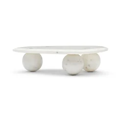 Online Horgans Gio Marble Platter White