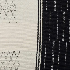 New Horgans Hachi Handwoven Cushion A 55x55 Black & White