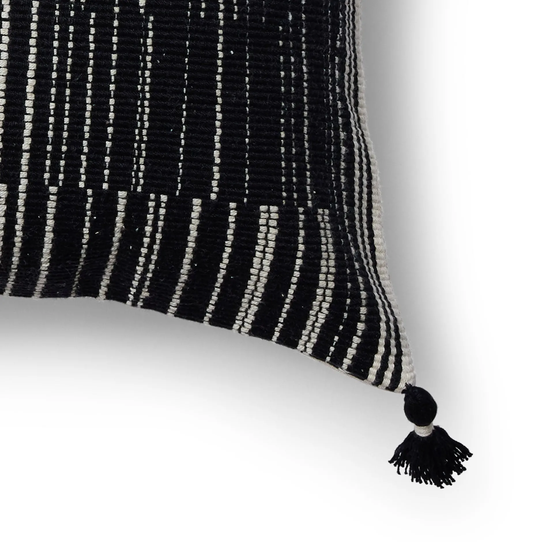 Discount Horgans Hachi Handwoven Cushion B 55x55 Black & White