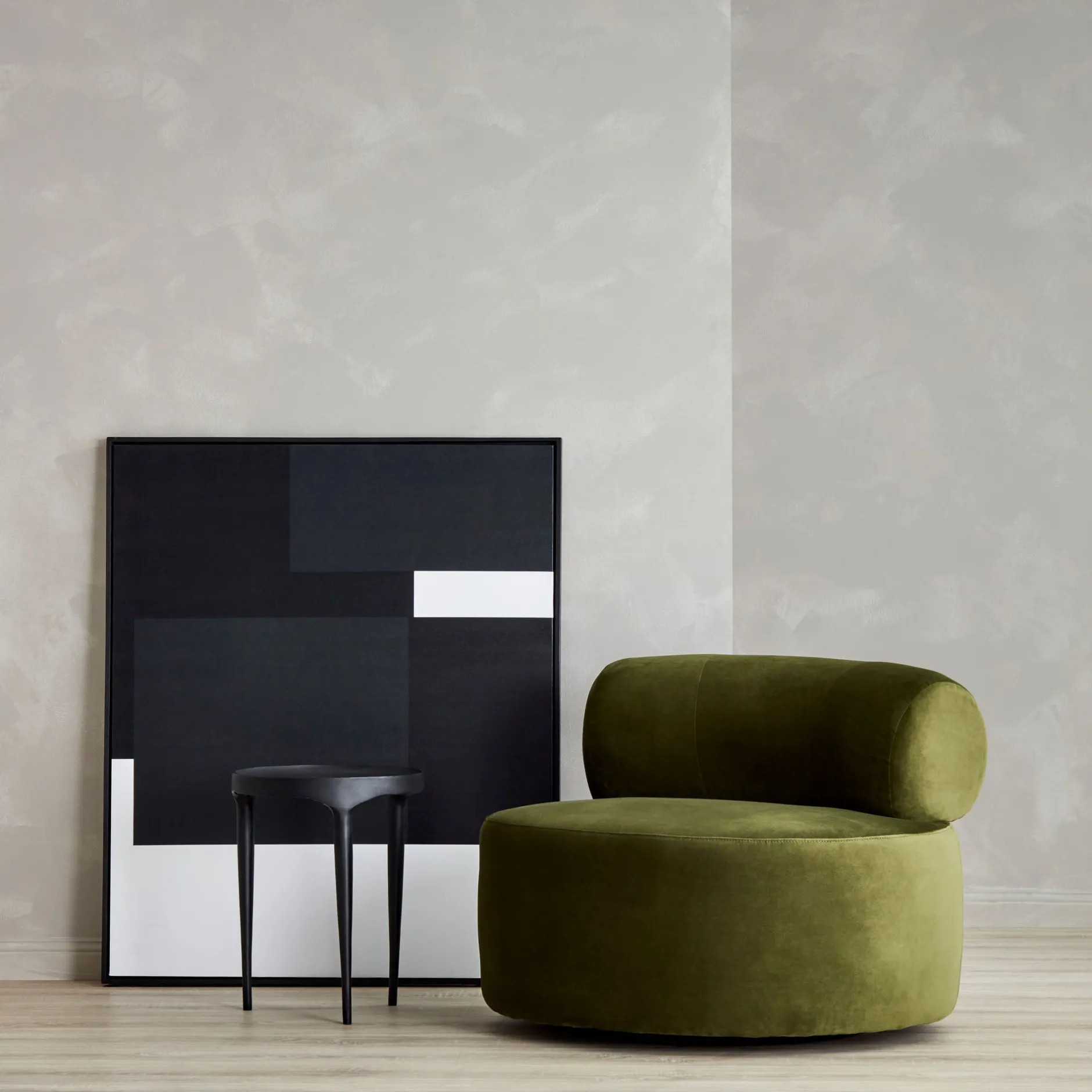 Online Horgans Hamish Swivel Chair Moss Green Moss Green Velvet