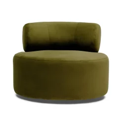 Online Horgans Hamish Swivel Chair Moss Green Moss Green Velvet