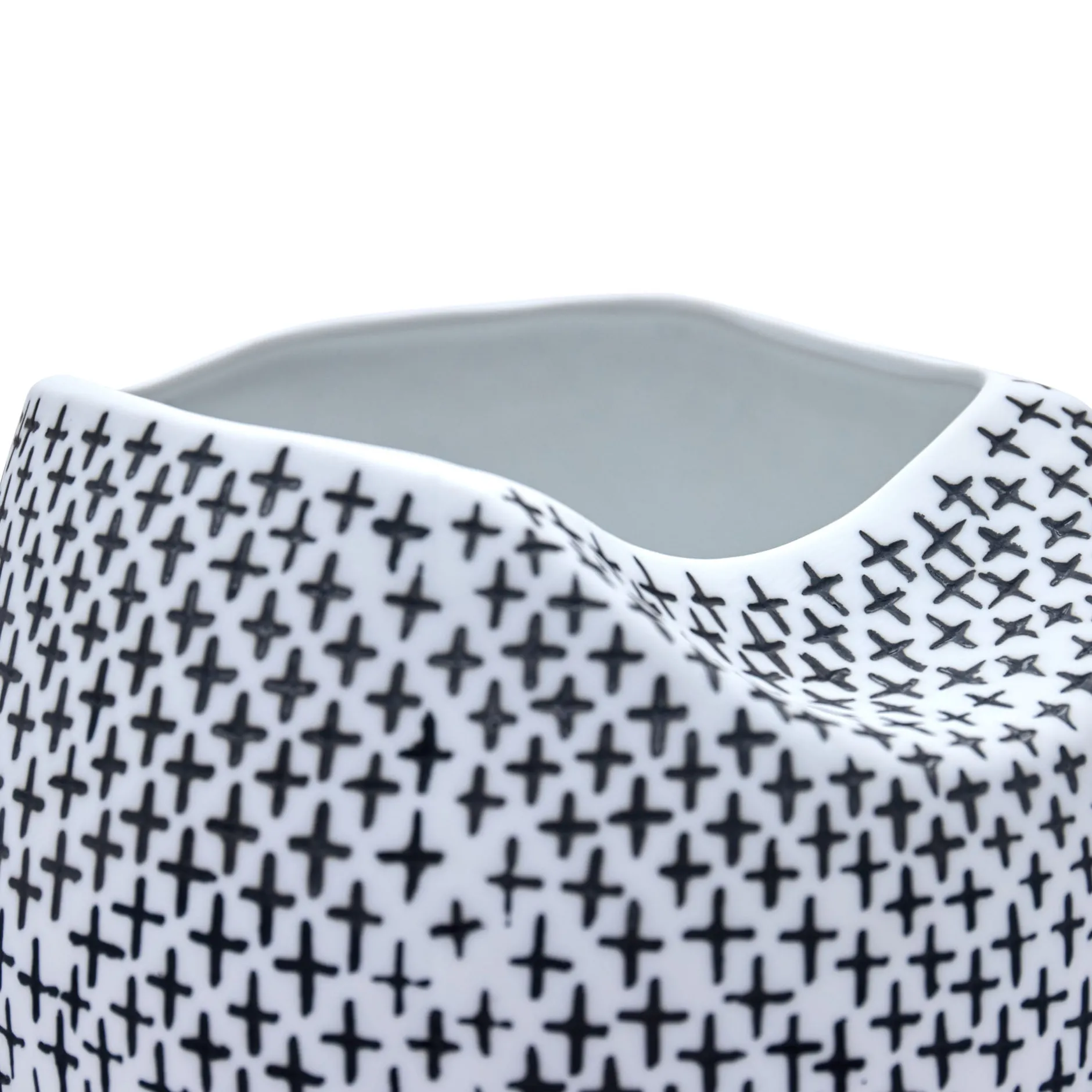 Fashion Horgans Hana Vase Small Black & White