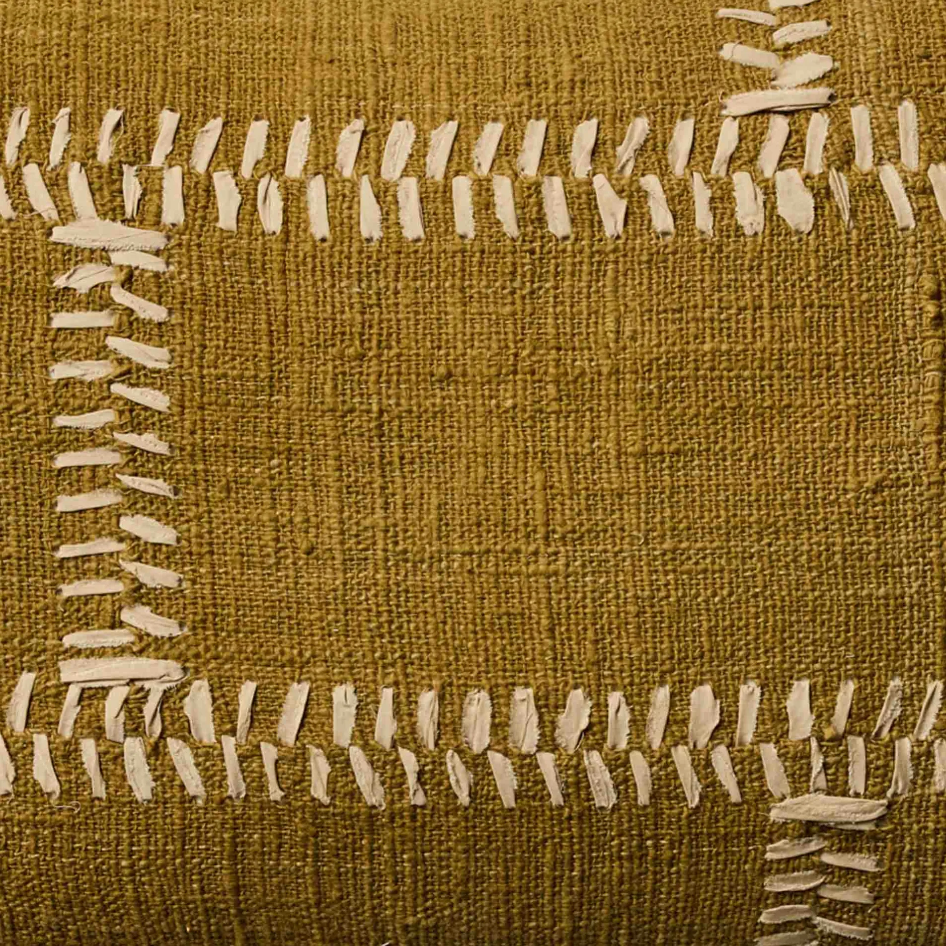Fashion Horgans Hans Rectangle Cushion Olive 50x70 Olive & White