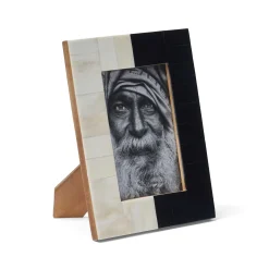Best Horgans Harlequin Photo Frame 4 x 6 Black & White
