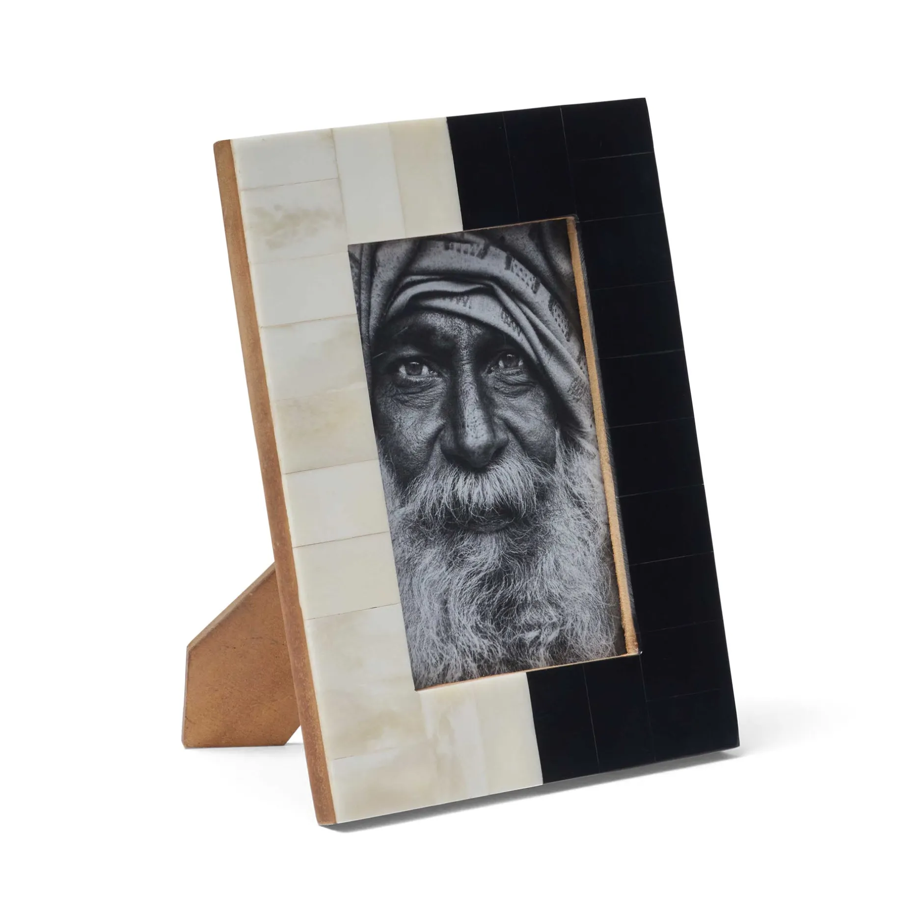 Best Horgans Harlequin Photo Frame 4 x 6 Black & White