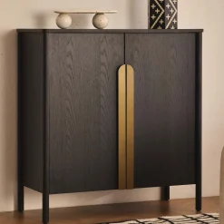 Outlet Horgans Hemky Bar Cabinet Black