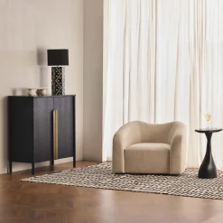 Outlet Horgans Hemky Bar Cabinet Black
