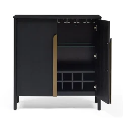 Outlet Horgans Hemky Bar Cabinet Black
