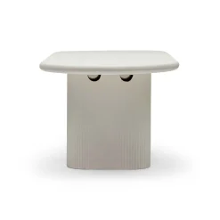Fashion Horgans Hera Oval Outdoor Dining Table White