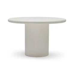 Clearance Horgans Hera Round Outdoor Dining Table White