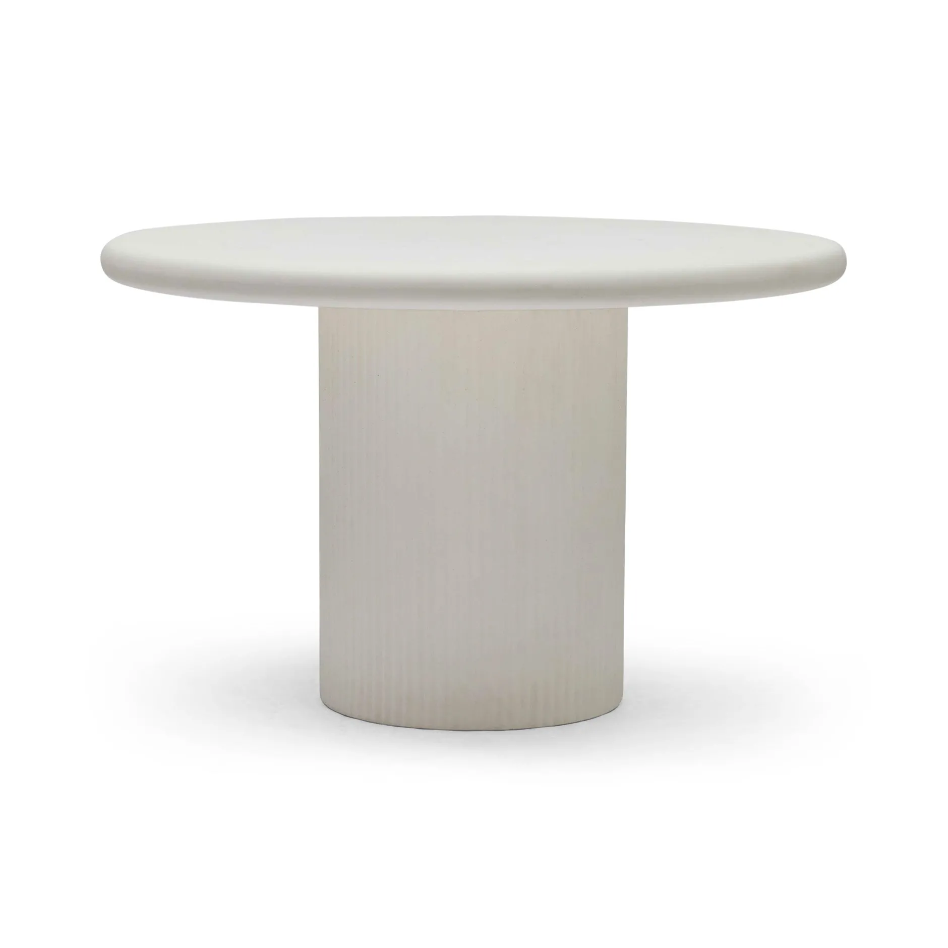 Clearance Horgans Hera Round Outdoor Dining Table White