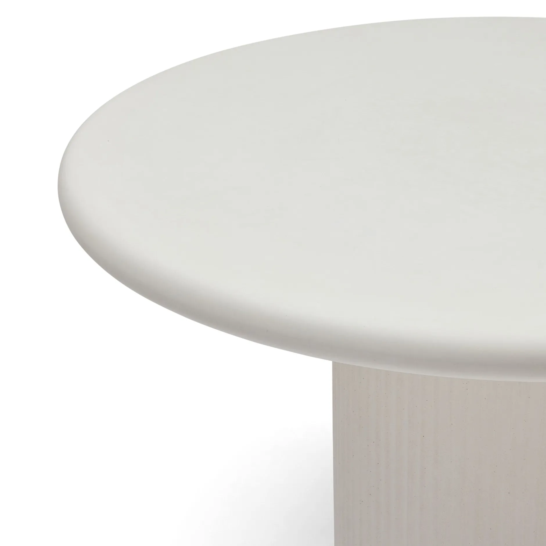 Clearance Horgans Hera Round Outdoor Dining Table White