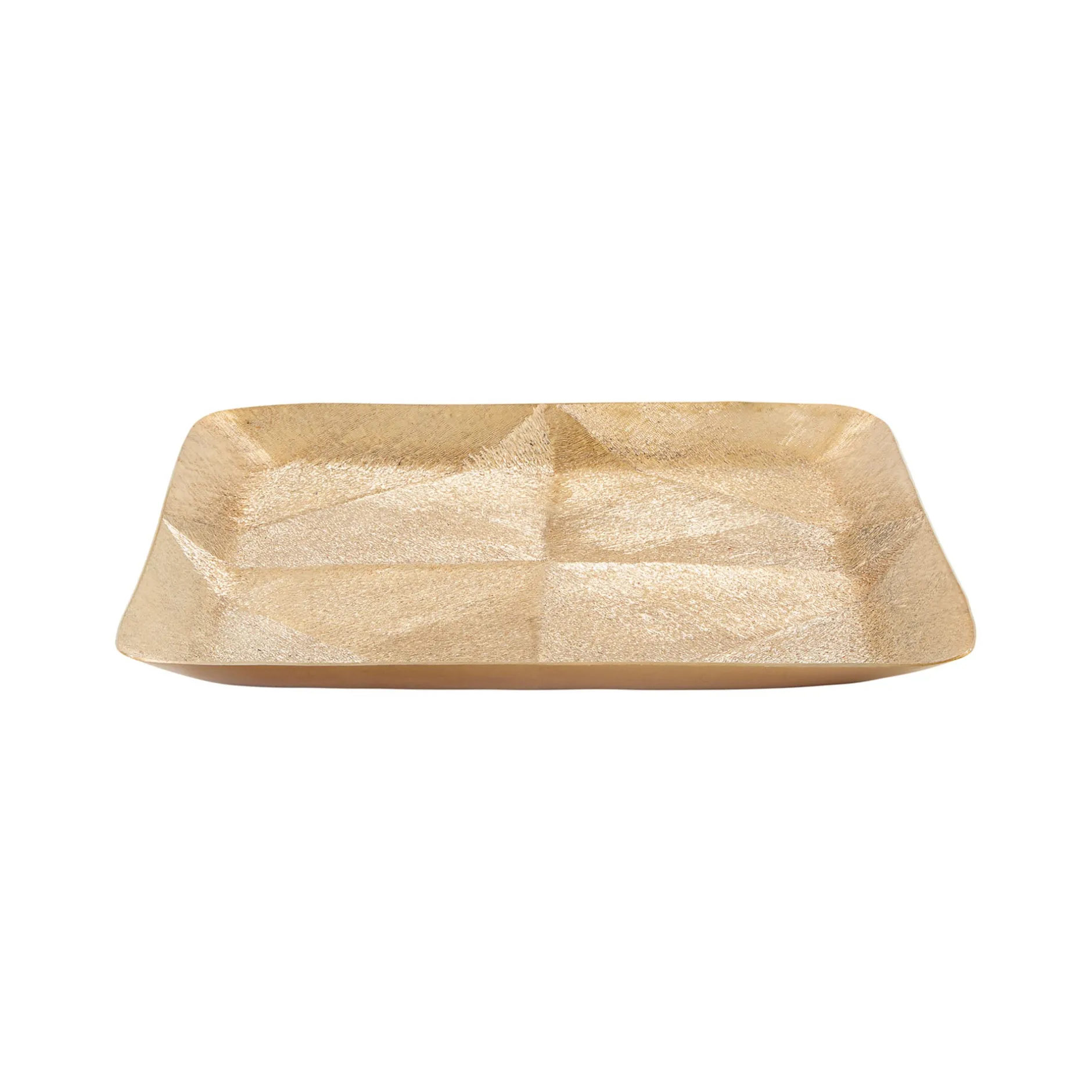 Hot Horgans Herra Square Platter Brass Finish