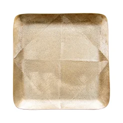 Hot Horgans Herra Square Platter Brass Finish