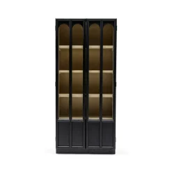 Clearance Horgans Isobel Tall Cabinet Black