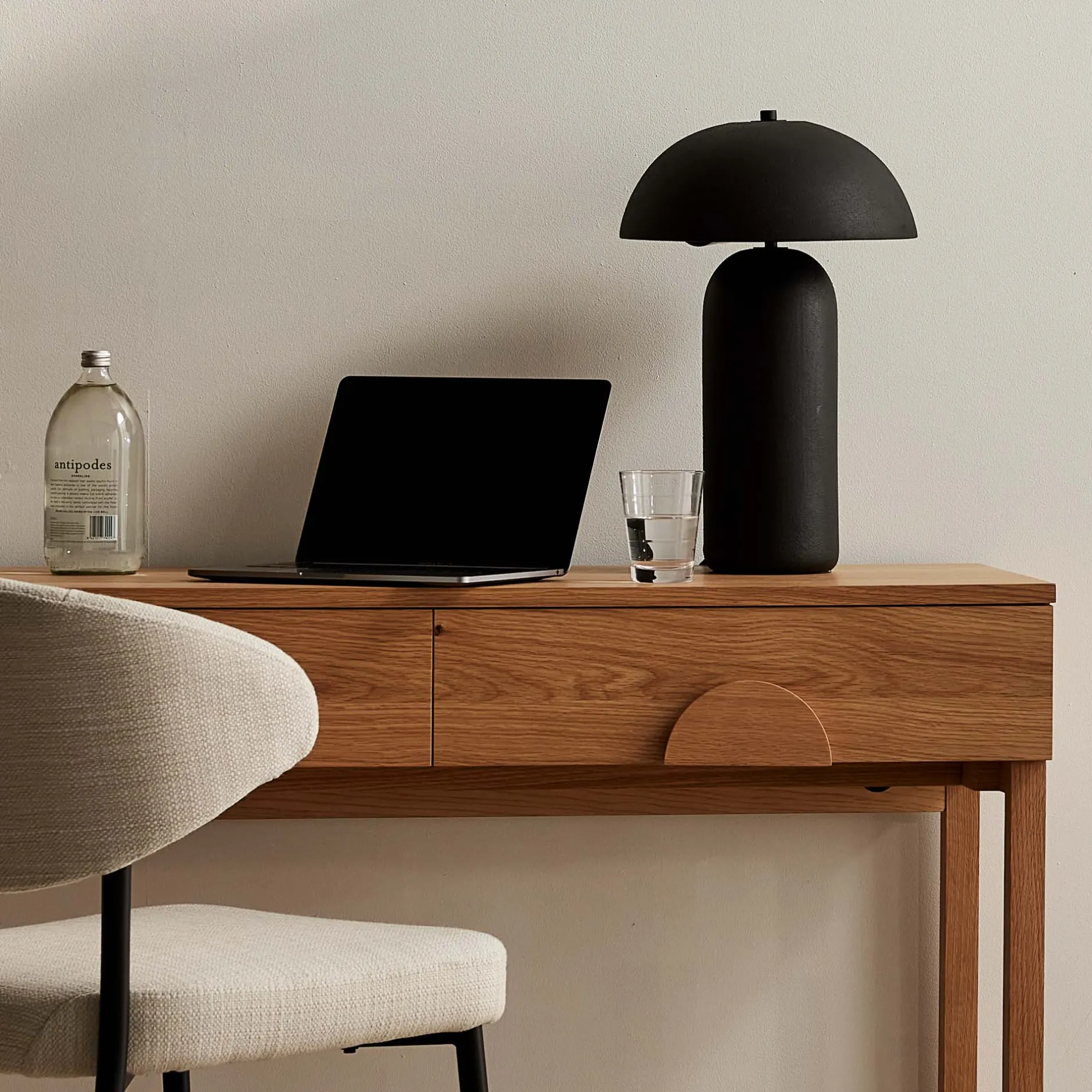 New Horgans Jai Table Lamp Black