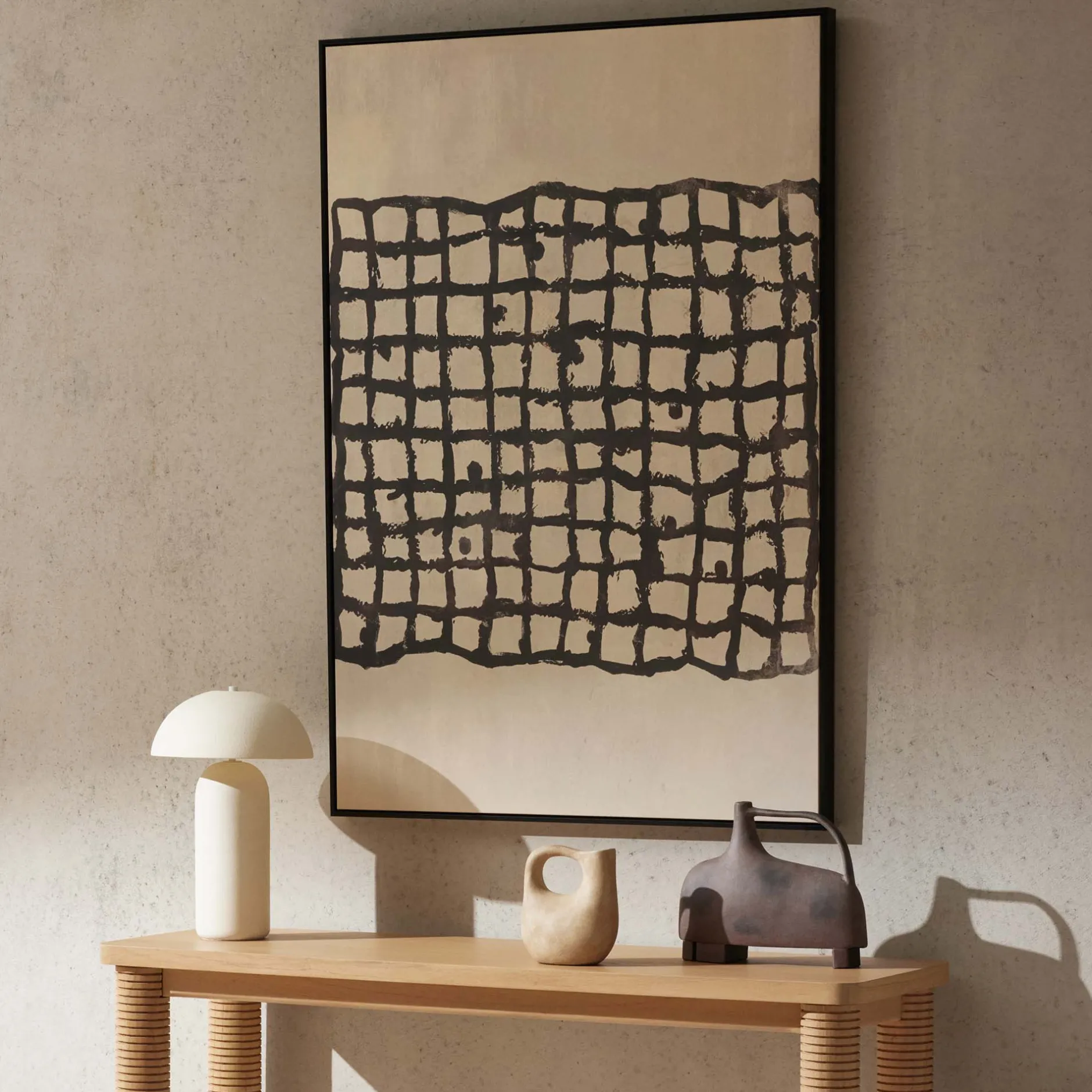 Hot Horgans Jai White Table Lamp Textured White