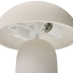 Hot Horgans Jai White Table Lamp Textured White