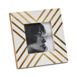 Sale Horgans Jali Photo Frame 4 x 4 Cream & Brass