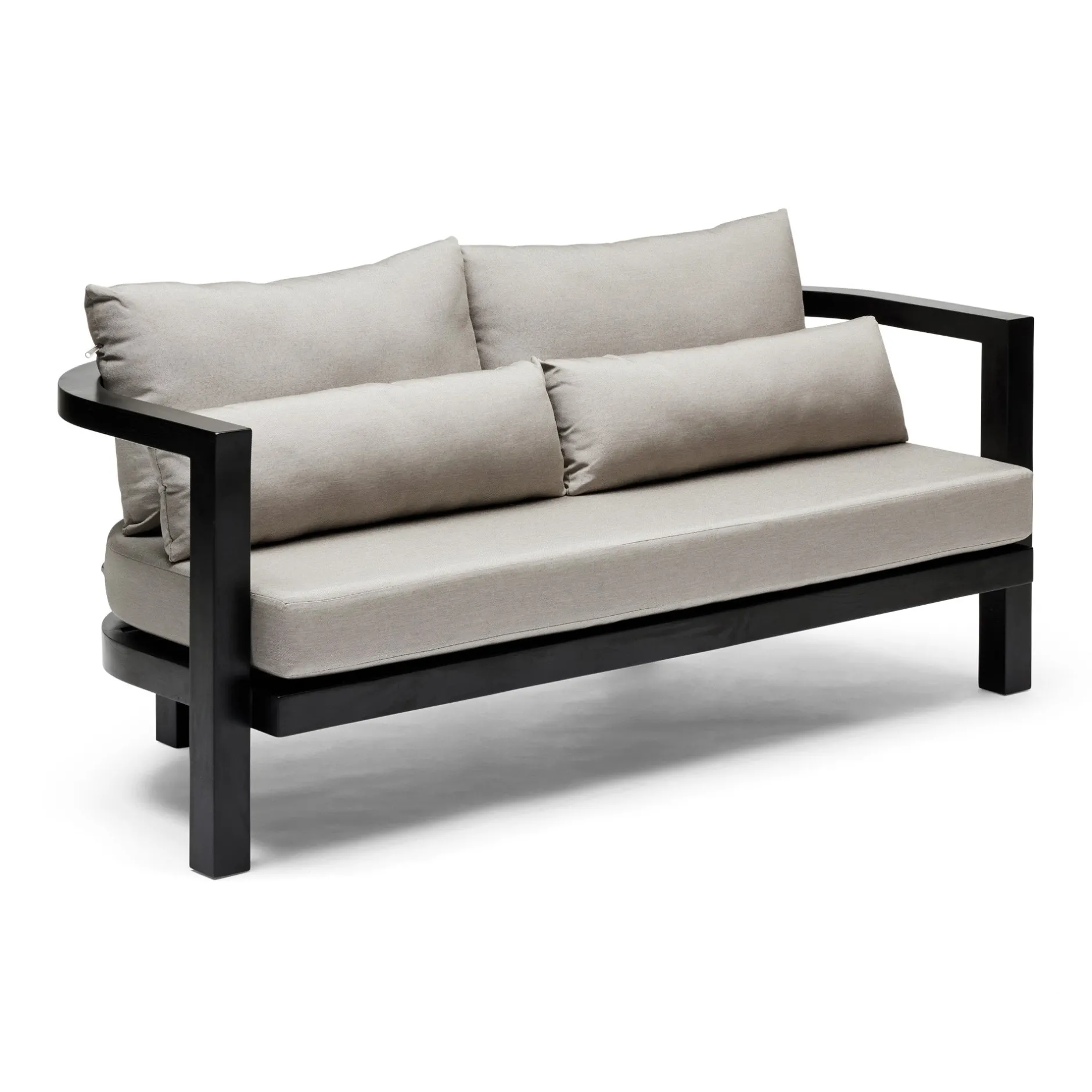 Discount Horgans Java Outdoor Sofa Black & Taupe Taupe Outdoor