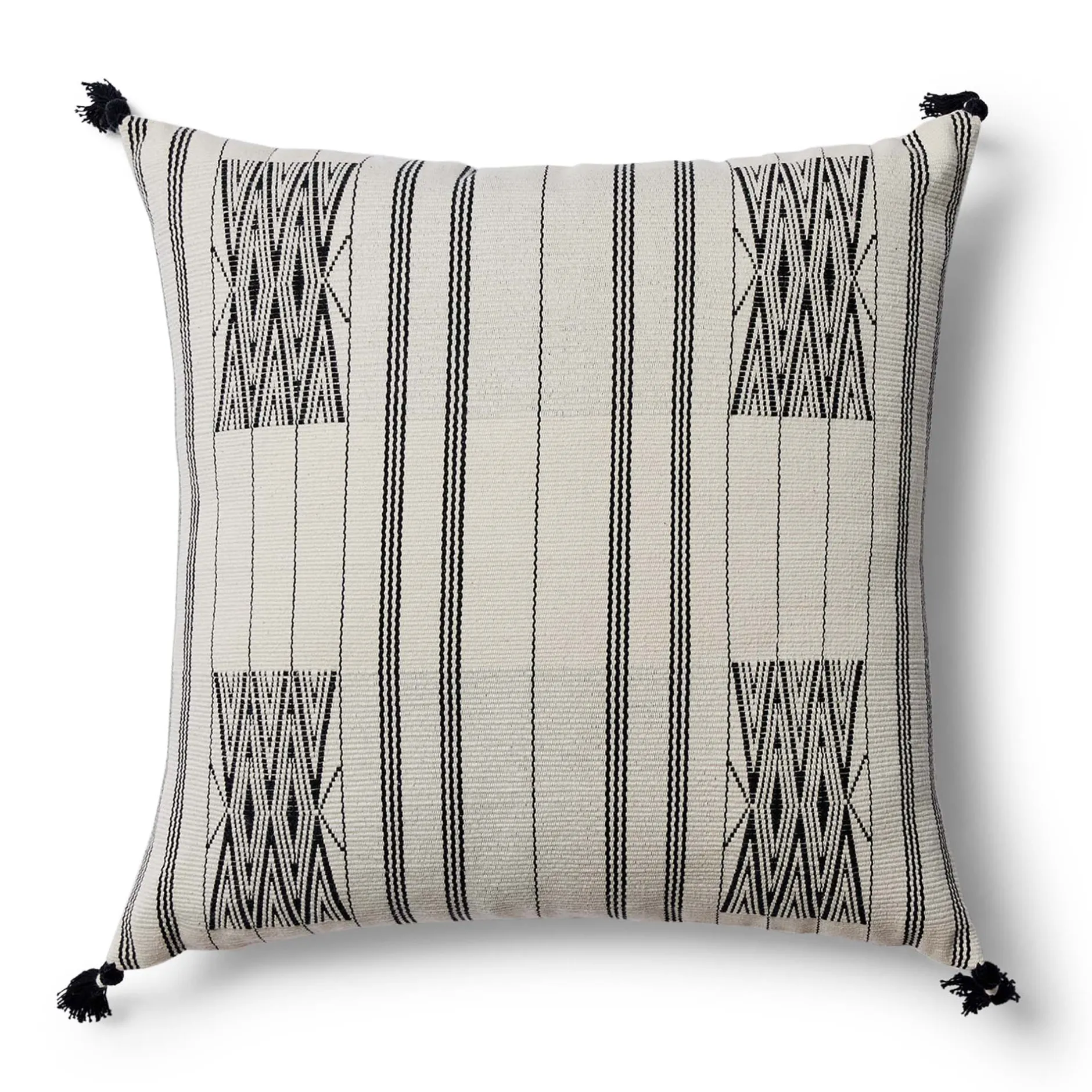 Online Horgans Kai Handwoven Cushion 45x45 Black & White