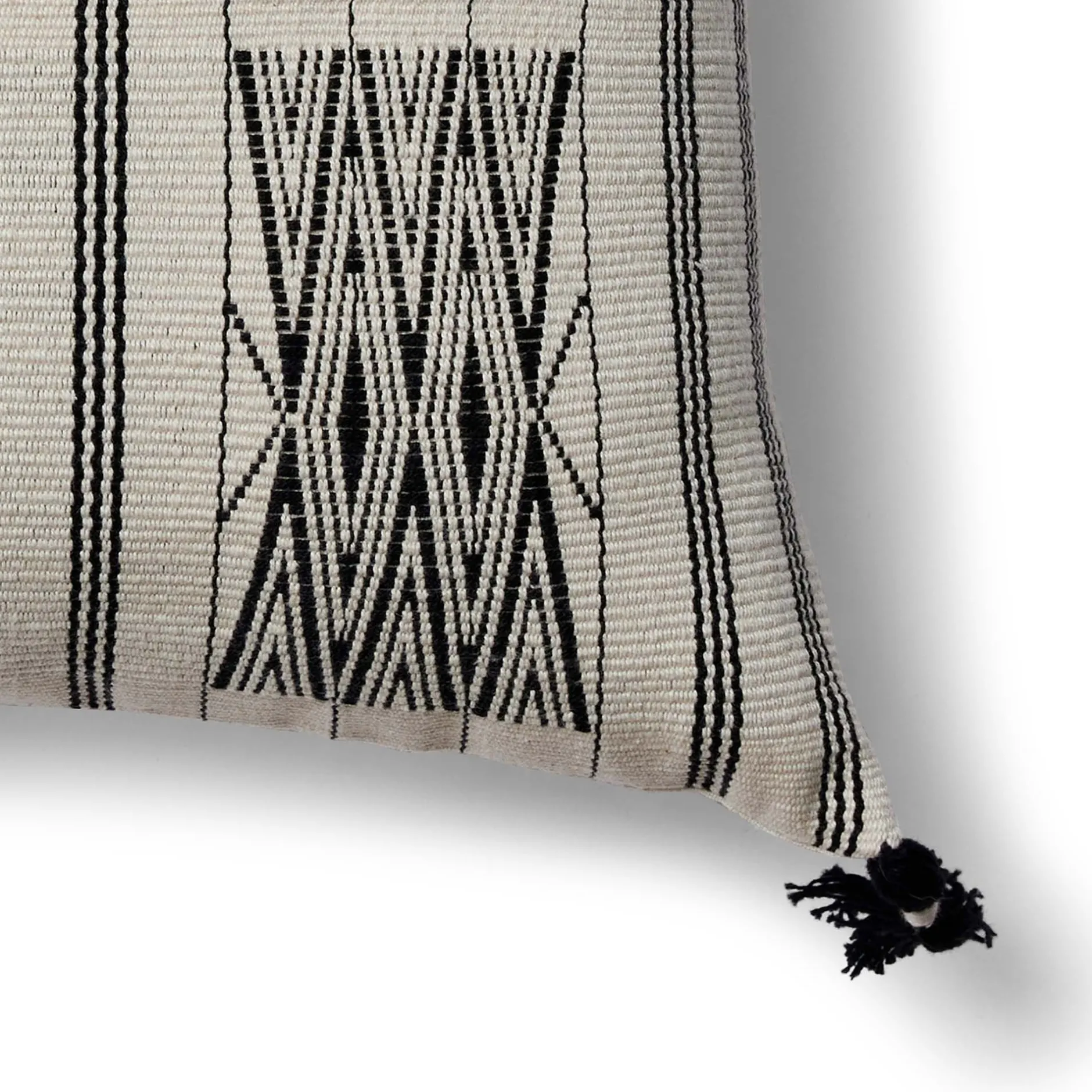 Online Horgans Kai Handwoven Cushion 45x45 Black & White