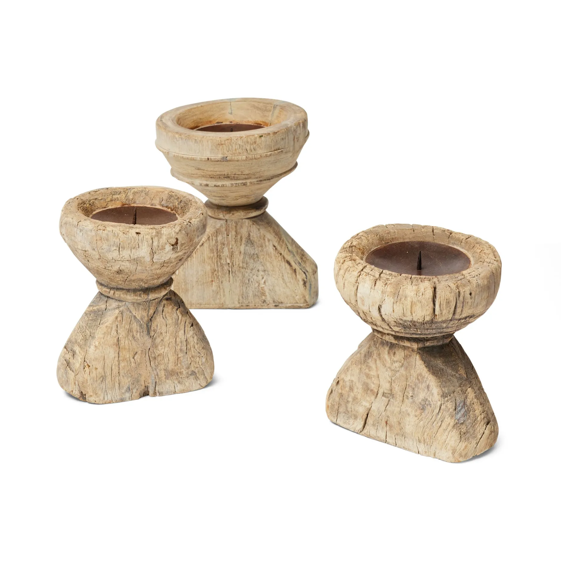 Sale Horgans Kinara Candleholder Bleached Wood