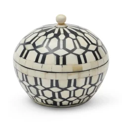 Outlet Horgans Laka Sphere Bone Box Black & White