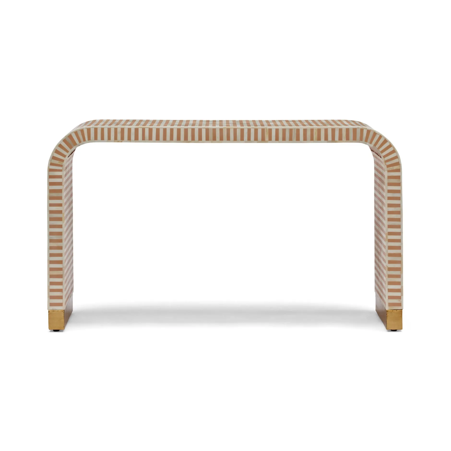 Outlet Horgans Lennox Bone Inlay Console Almond