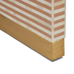 Outlet Horgans Lennox Bone Inlay Console Almond