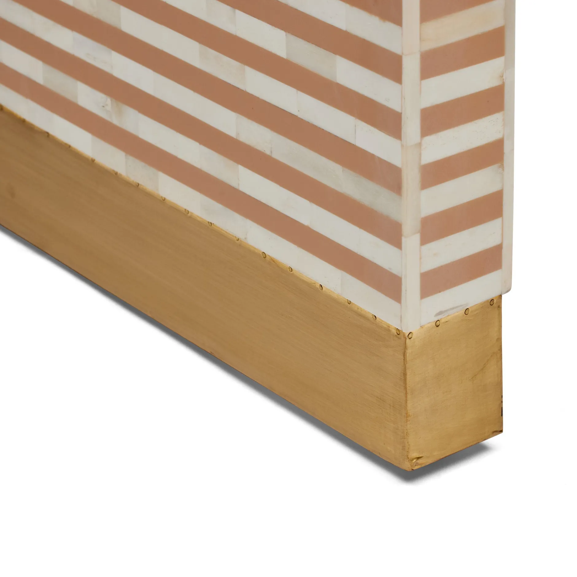 Outlet Horgans Lennox Bone Inlay Console Almond