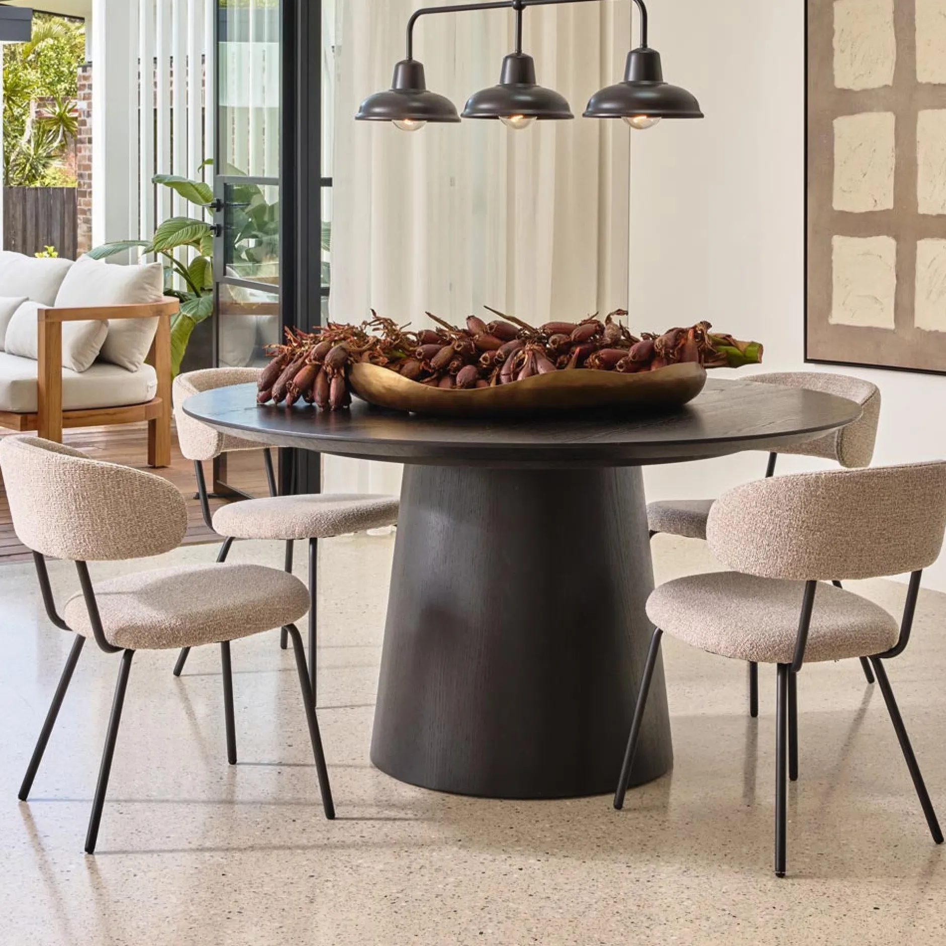 Online Horgans Levi Dining Chair Pebble Cream