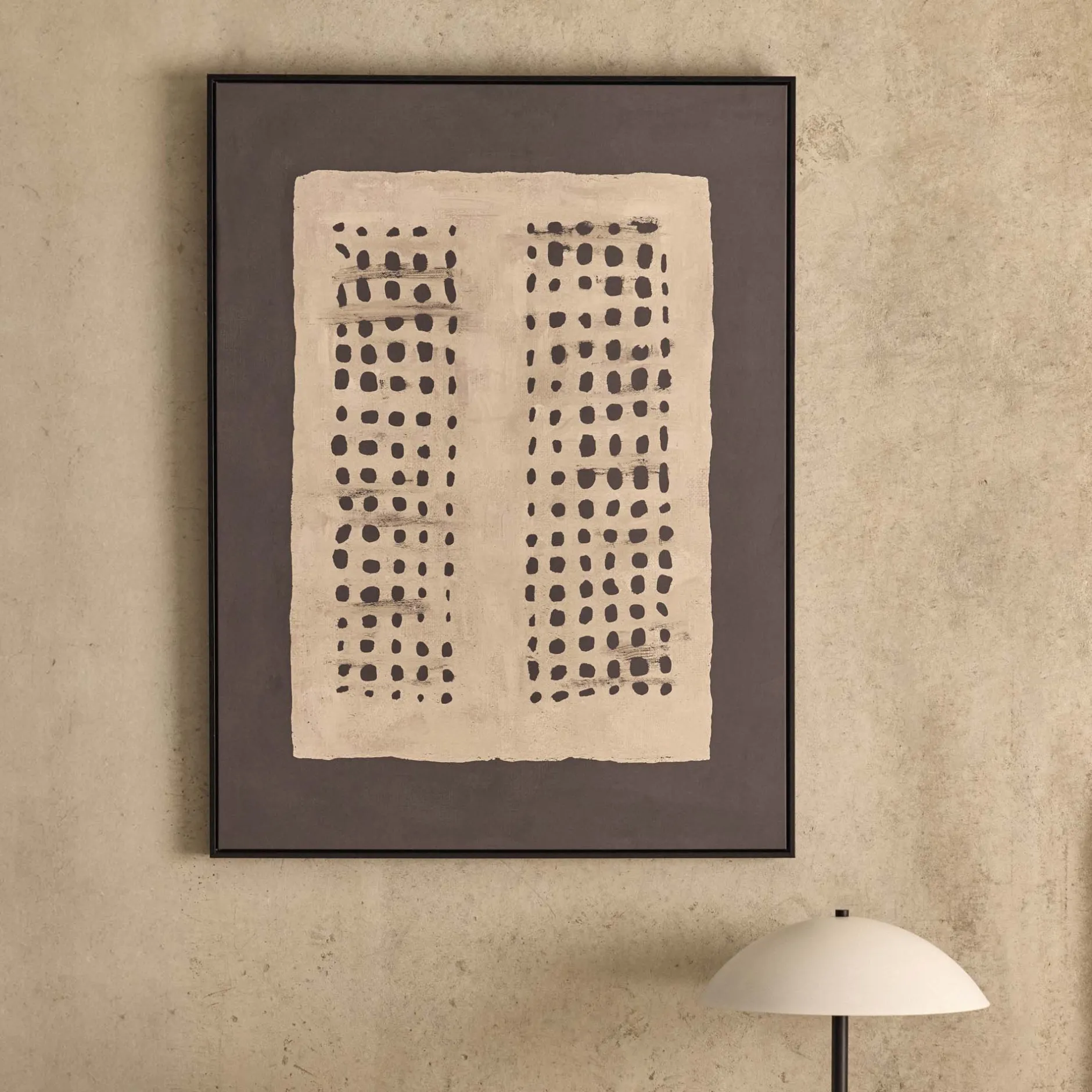 Clearance Horgans Lome Framed Wall Art Natural & Black