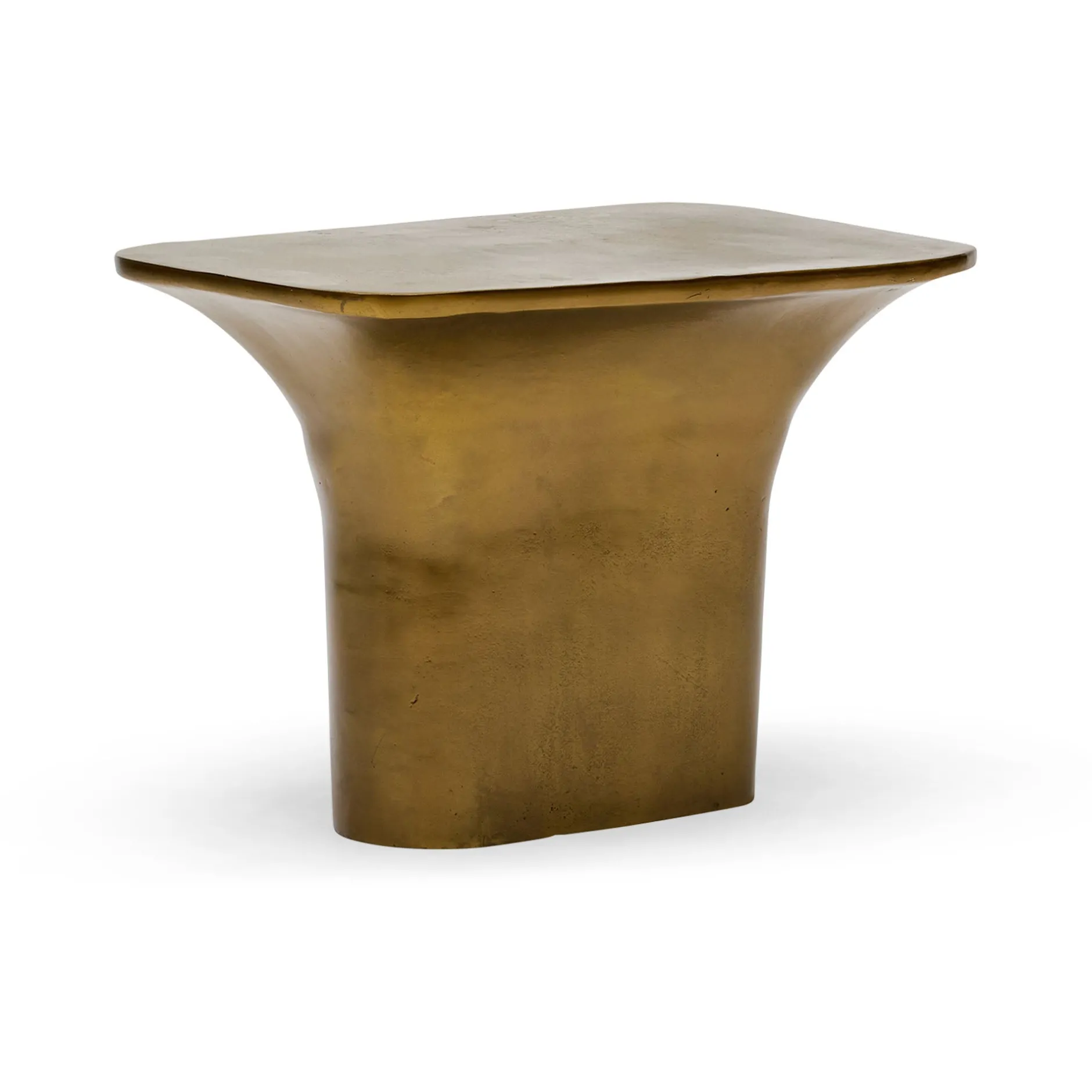 Discount Horgans Lucent Side Table Gold Antique Gold