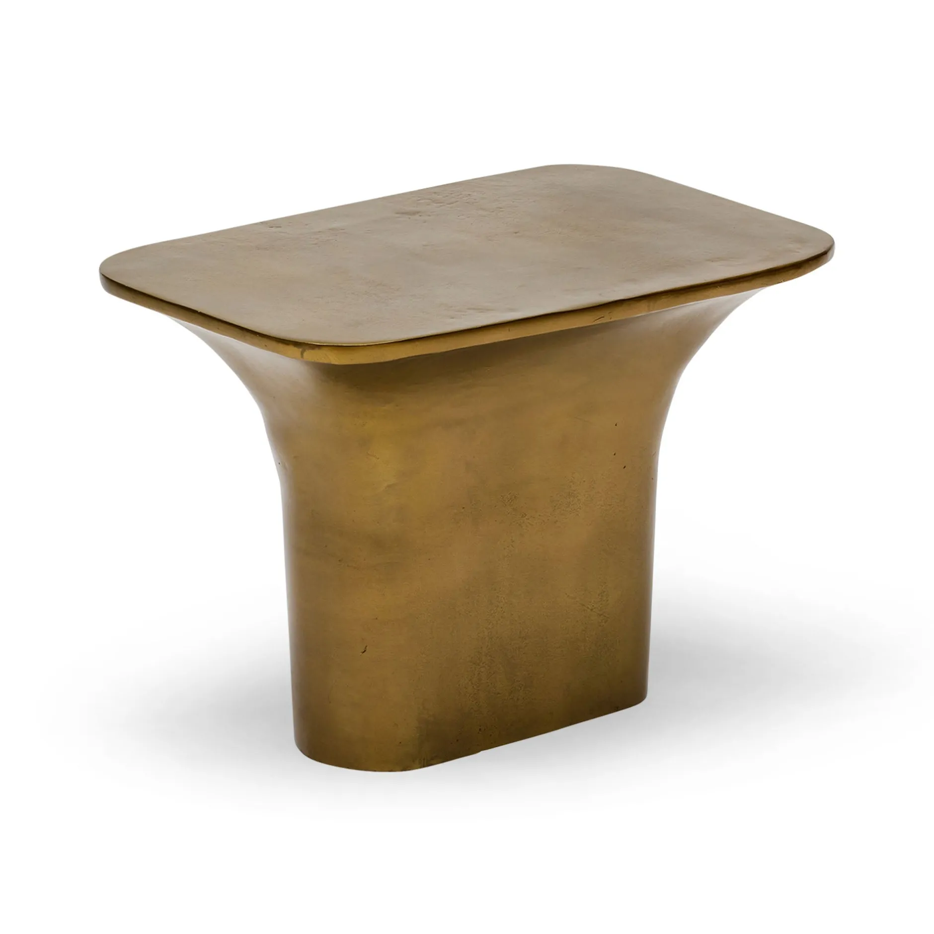 Discount Horgans Lucent Side Table Gold Antique Gold