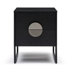 Best Horgans Luna II Bedside Pewter Black