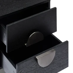 Best Horgans Luna II Bedside Pewter Black