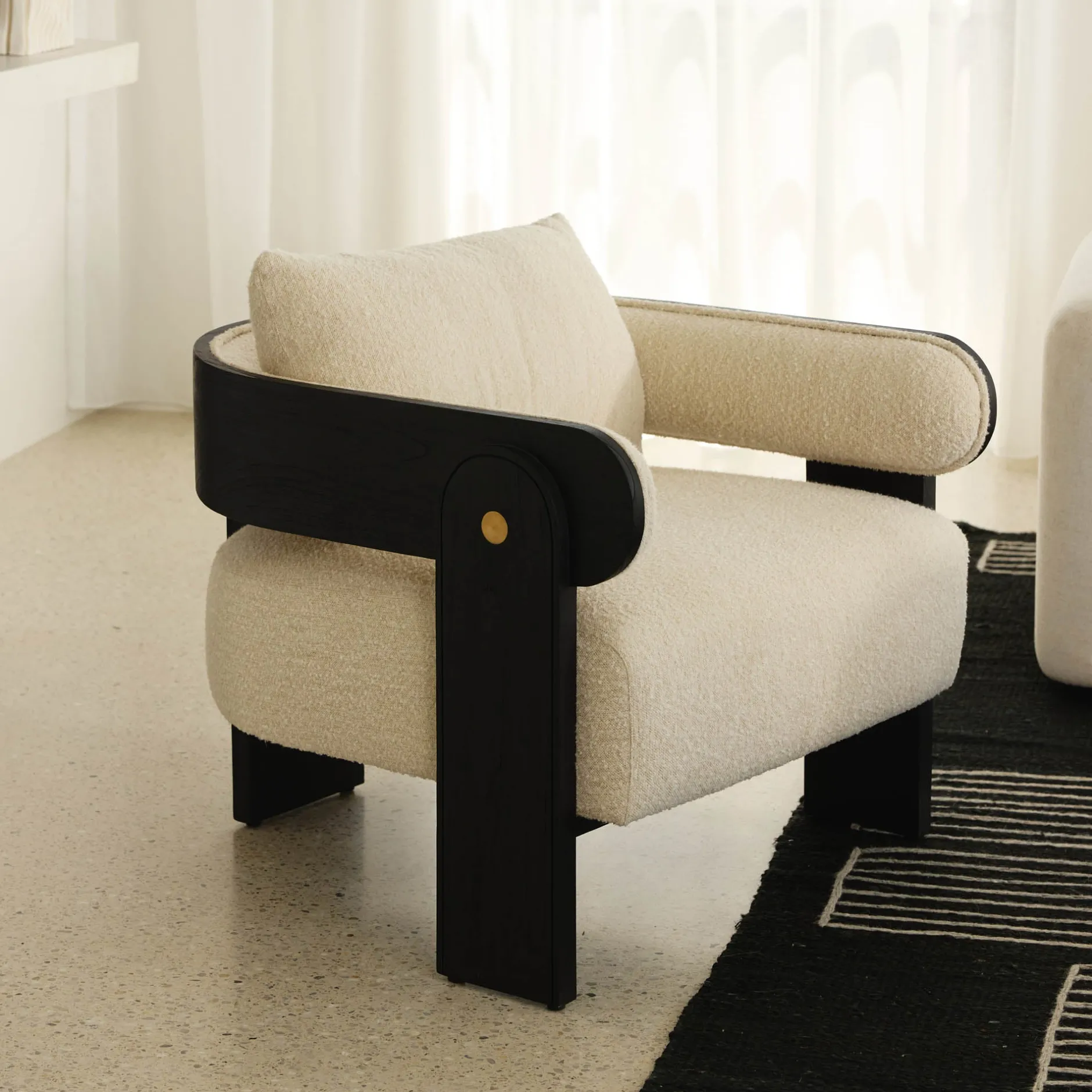 Best Horgans Lupin Occasional Chair Black Tiramisu