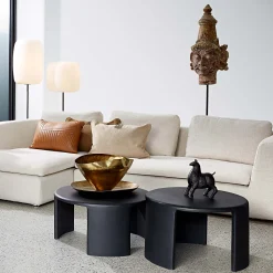 Sale Horgans Lyle Floor Lamp Medium Black & White