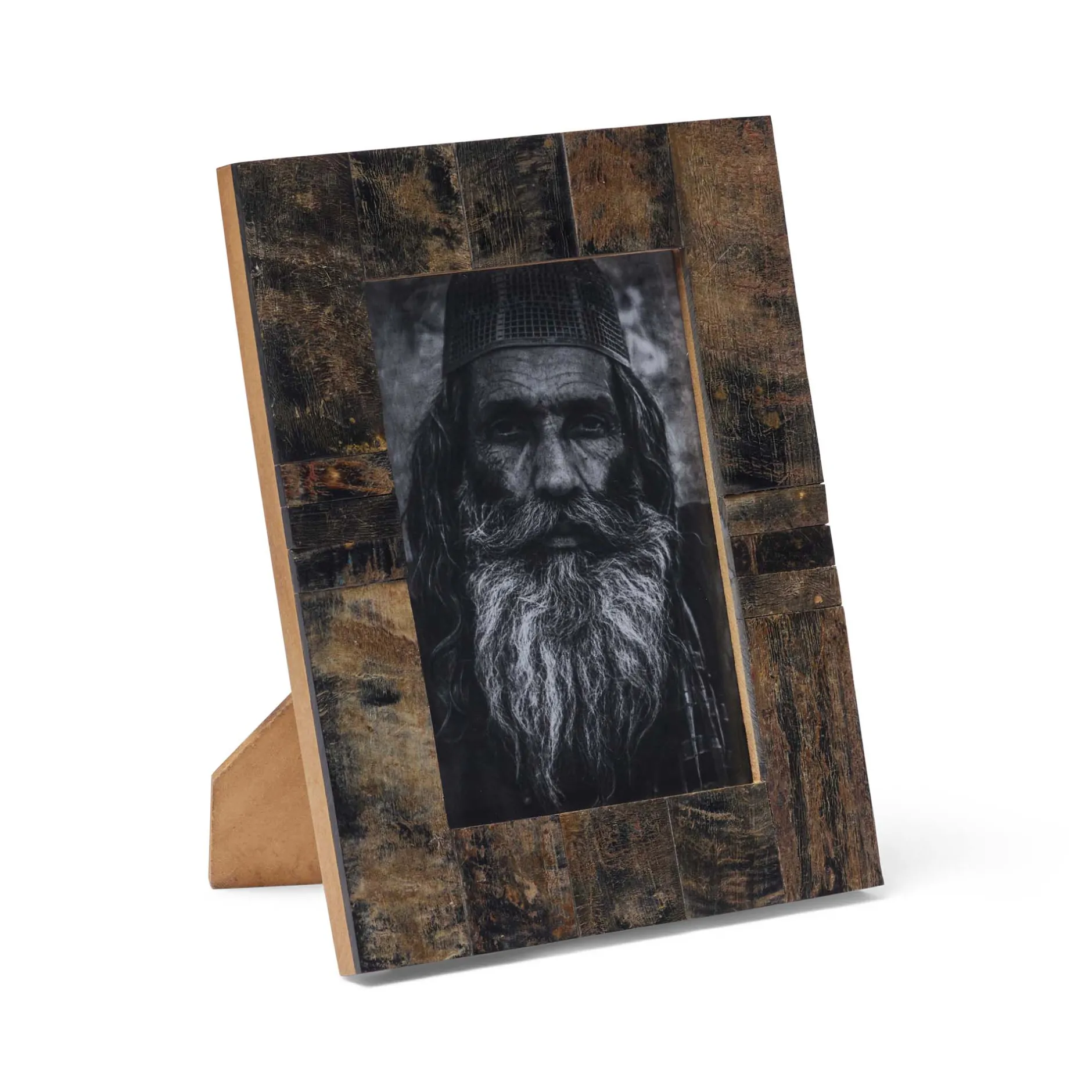 Hot Horgans Mado Photo Frame 5 x 7 Natural, Tan & Black
