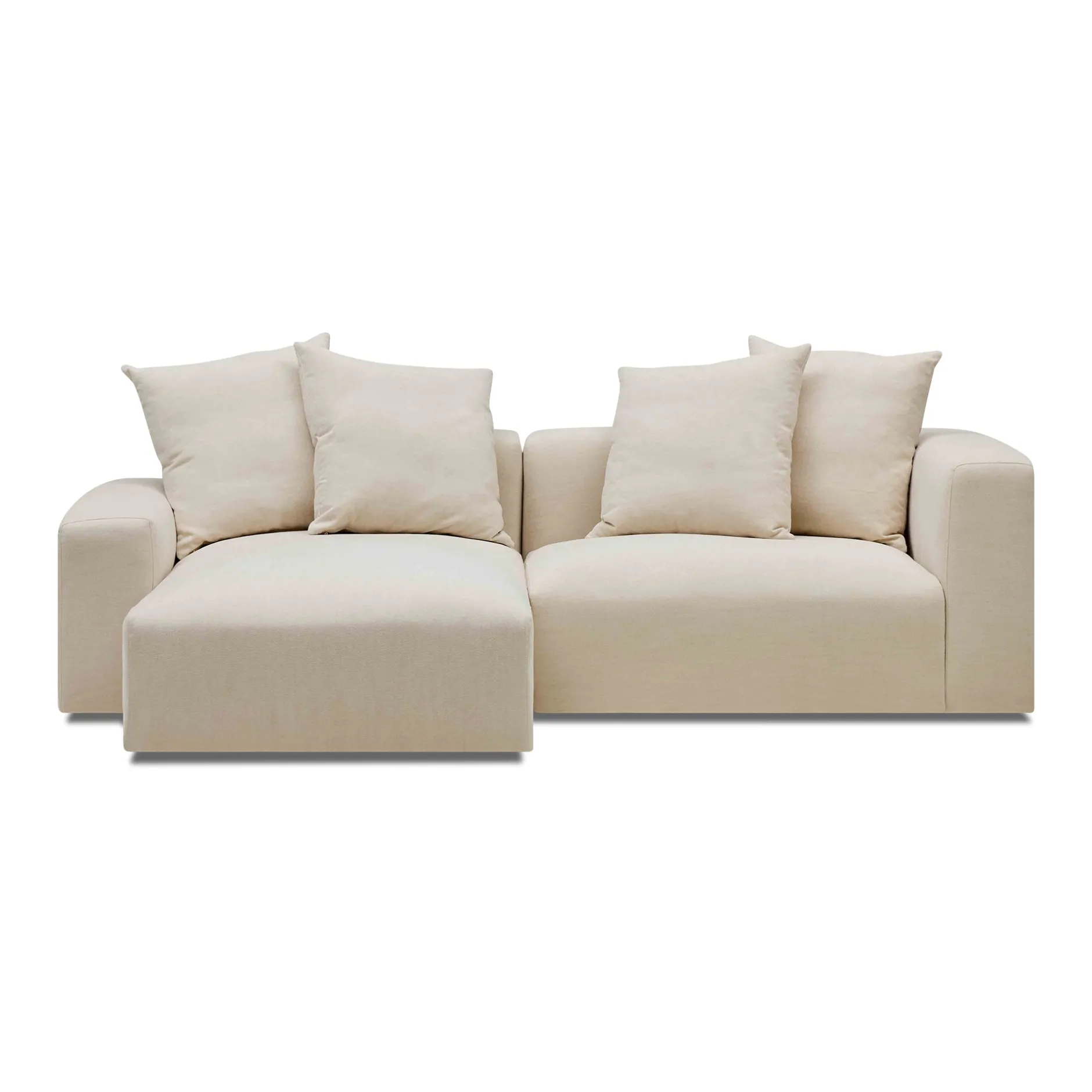 Fashion Horgans Madrid Modular Sofa 2 Seat Left Dutch White