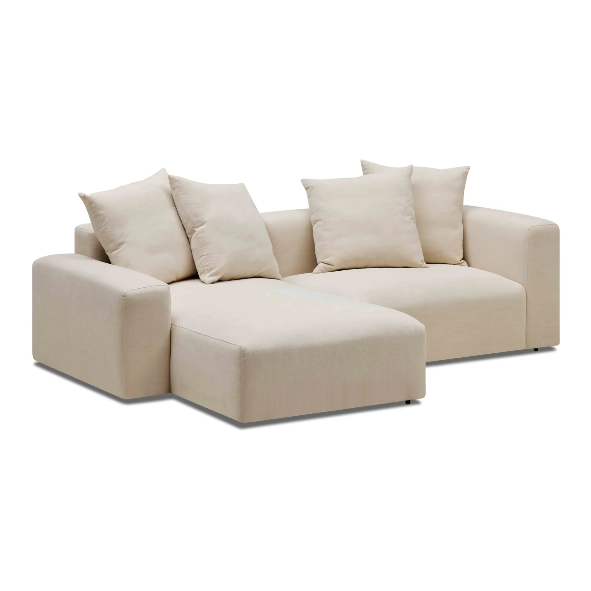 Fashion Horgans Madrid Modular Sofa 2 Seat Left Dutch White