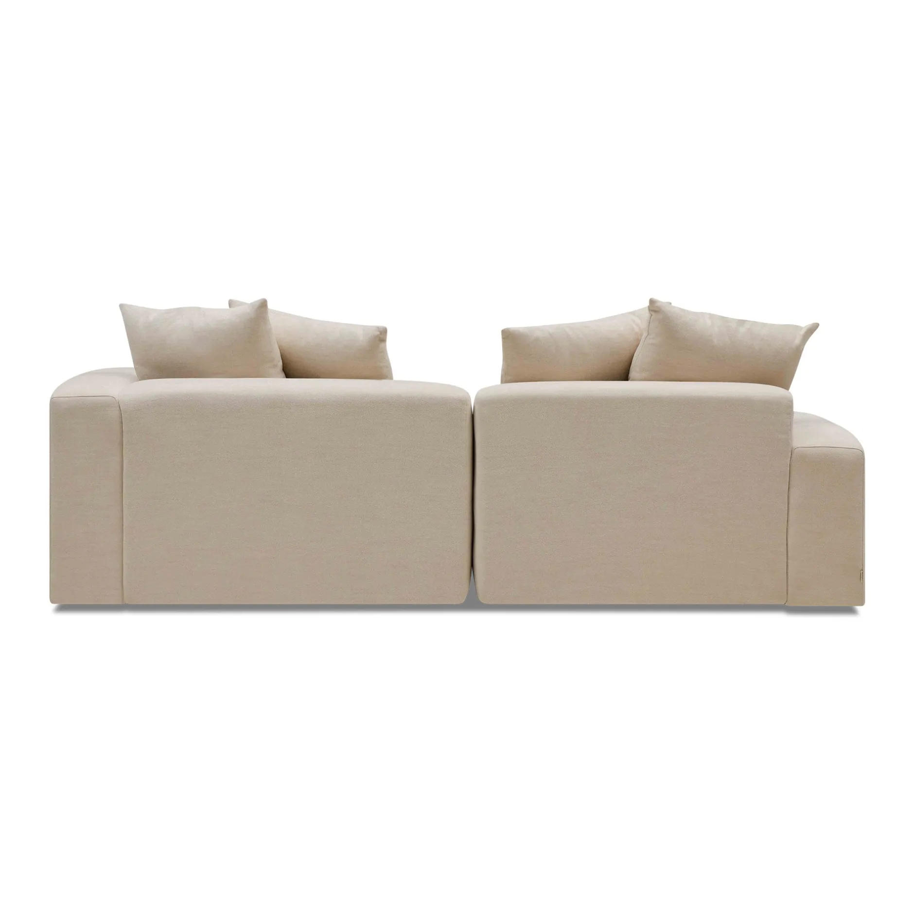 Fashion Horgans Madrid Modular Sofa 2 Seat Left Dutch White