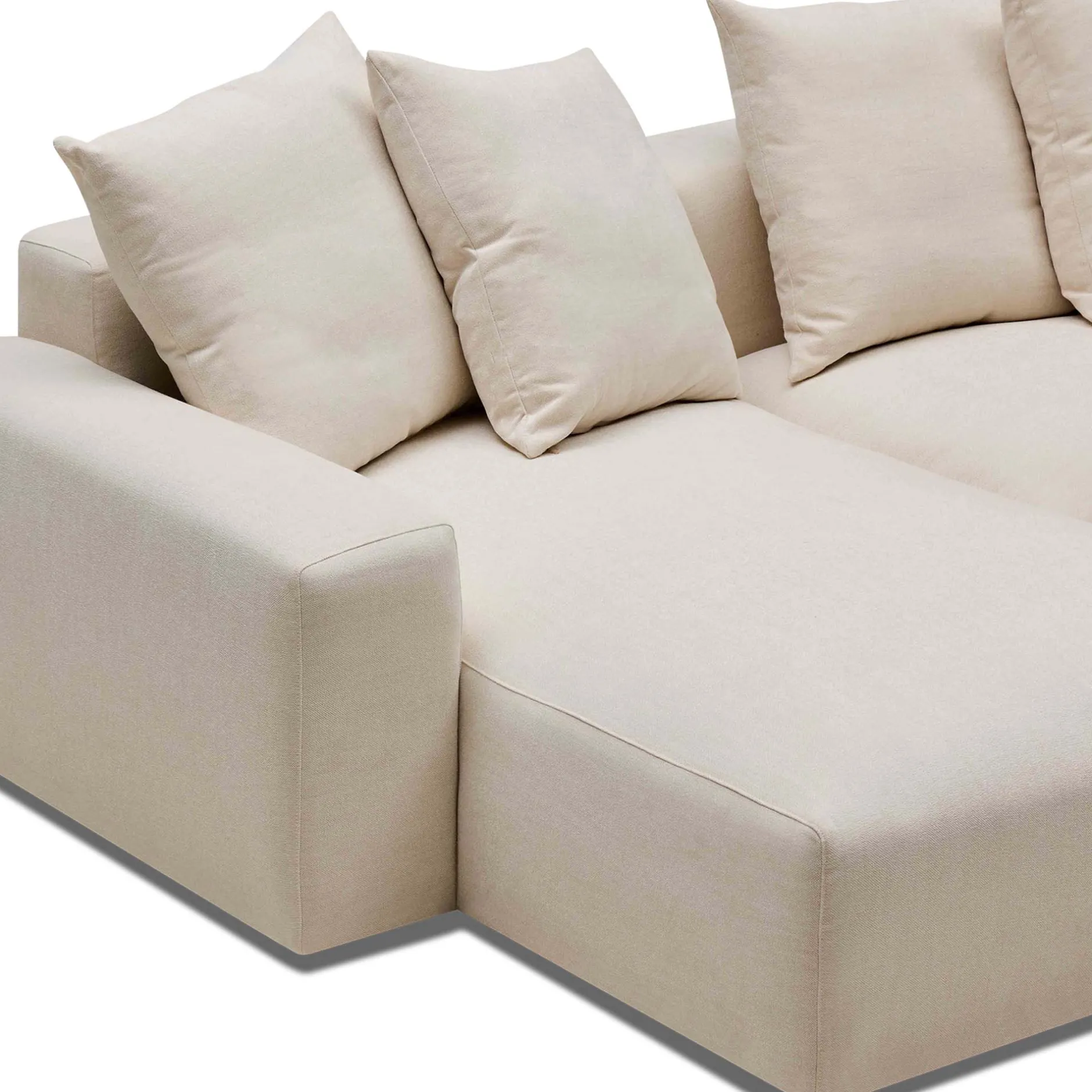 Fashion Horgans Madrid Modular Sofa 2 Seat Left Dutch White