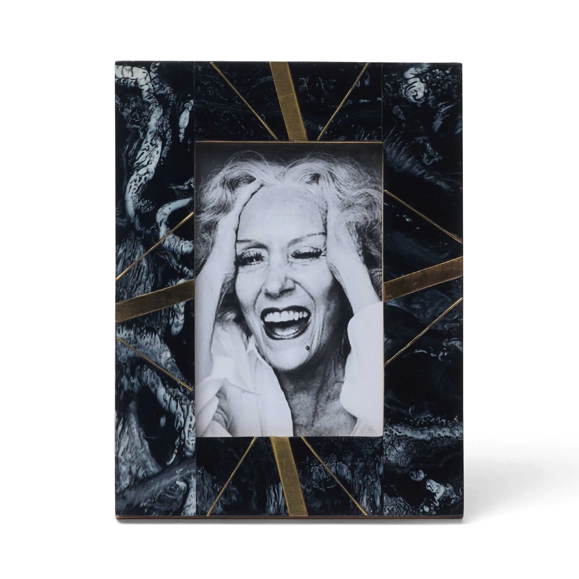 Sale Horgans Marais Photo Frame 4 x 6 Black & Grey