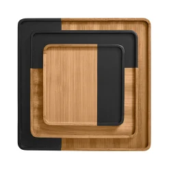 Outlet Horgans Marley Display Tray Small Black Acacia & Black